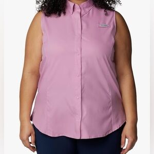 Columbia Minuet Women's Tamiami Size XXL PFG Sleeveless Shirt Omni-Shade NWT